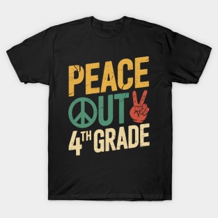 Peace Out 4th Grade Graduation Last Day Of School T-Shirt